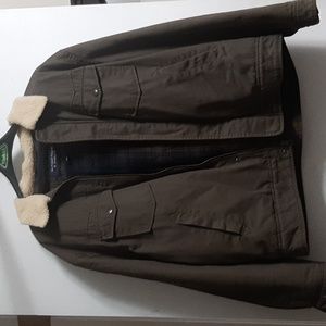 Round tree &Yorke cargo jacket with fur collar and 4 pockets outwear